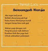 Image result for Pantun Kerja Lucu