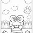 Image result for Keroppi Black and White with Bubble Letters