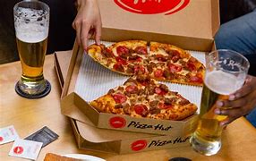 Image result for Pizza Hut Pizza and Beer