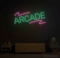 Image result for Arcade Sign Neon Green