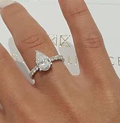 Image result for 1.0 Carat Pear-Shaped Ring