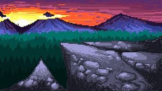 Image result for Sunrise Pixel Art