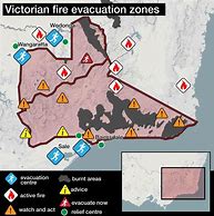 Image result for Fires in Victoria Map