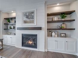 Image result for Built in Shelves Living Room Fireplace