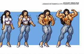 Image result for Muscle Growth Progress Cartoon