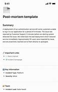 Image result for Incident Response Post-Mortem Template