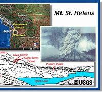 Image result for Mount St. Helens Map Range of Lahars