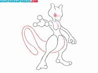 Image result for How to Draw Mewtwo