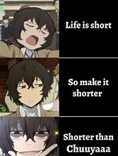 Image result for Dazai Osamu Meme