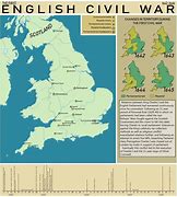 Image result for English Civil War Battles Map