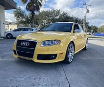 Image result for Yellow B7 Audi RS4