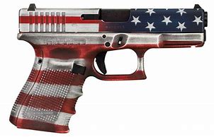 Image result for 9Mm Glock with American Flag