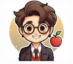 Image result for Ai Cartoon Boy with Glasses