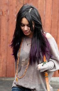 Image result for Vanessa Hudgens Purple Hair Red