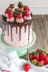 Image result for Chocolate Covered Strawberry Cake