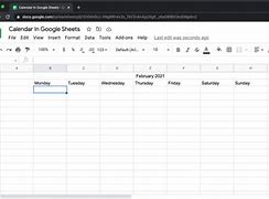 Image result for Calendar in Google Sheets