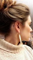 Image result for Solid Cross Tattoo Behind Ear