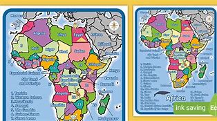 Image result for Physical Map of Africa for Kids