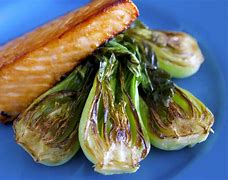 Image result for Miso Salmon with Baby Bok Choy