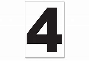 Image result for Number 4 Sticker