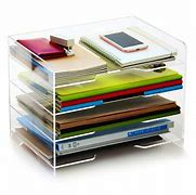 Image result for Acrylic Desktop File Organizer