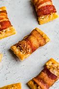 Image result for Bacon Wrapped Crackers