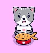 Image result for Fat Cat Eating Cartoon