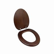 Image result for Dark Wood Toilet Seat