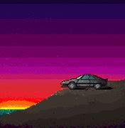 Image result for Pixel Road Horizontal Sunset