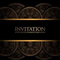 Image result for Black and Gold Invitation Background