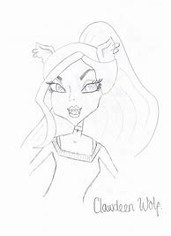 Image result for Clawdeen Wolf Drawing