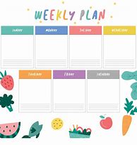 Image result for Weekly Planner Template