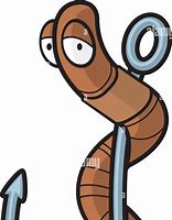 Image result for Fishing Hook Tattoo with Worm Cartoon