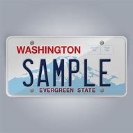 Image result for Washington License Plate