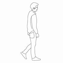 Image result for Side Person Drawing