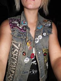 Image result for Punk Jean Vest