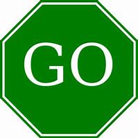 Image result for Green Go Sign Cartoon