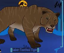 Image result for Jurassic World Sabertooth Tiger