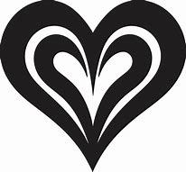 Image result for Black Heart with S and B Symbol