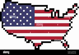 Image result for US Flag Pixel Art