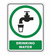 Image result for Drinking Water Sign Board