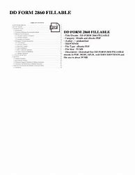 Image result for Printable DD Form 2860