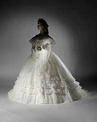 Image result for 1830s Wedding Dress