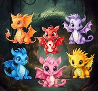 Image result for Cute Mythical Dragons