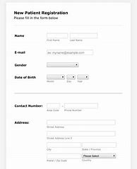 Image result for Hospital Patient Registration Form