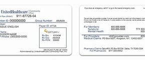 Image result for United Health Insurance Card