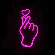 Image result for Neon Finger Heart