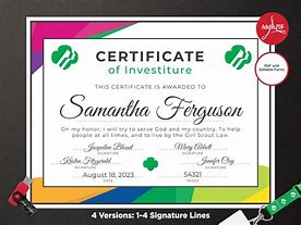 Image result for Girl Scout Ceremony Program Template Free