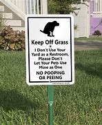 Image result for Scary Yard Signs