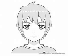 Image result for Black Anime Face Drawing Boy